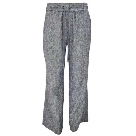 Soho Street Linen Pants Womens Sz M Viscose Pull On Drawstring Pockets Lagenlook - Picture 1 of 7